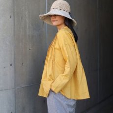 画像4: 【08Mab】14番手リネン前あきタックブラウス (4)