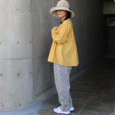 画像9: 【08Mab】14番手リネン前あきタックブラウス (9)