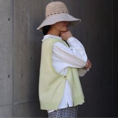 画像6: 【ista-ire】コットンハイゲージニット　サイドOPEN2WAYベスト (6)