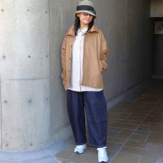 画像4: 【NARU FACTORY】40/2ギャバショートトレンチ (4)