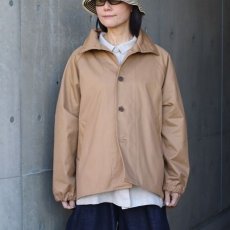 画像1: 【NARU FACTORY】40/2ギャバショートトレンチ (1)