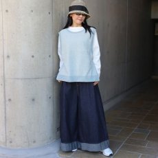 画像14: 【NARU FACTORY】8オンスムラデニム ノッポバギーパンツ (14)