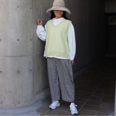 画像9: 【ista-ire】綿麻サンドウォッシュ　フリルカラーブラウス (9)