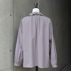 画像19: 【ista-ire】綿麻サンドウォッシュ　フリルカラーブラウス (19)
