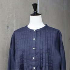 画像17: 【08Mab】14番手リネン前あきタックブラウス (17)