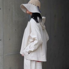 画像2: 【ista-ire】6.5oz甘撚りデニム　フードバルーンJK (2)