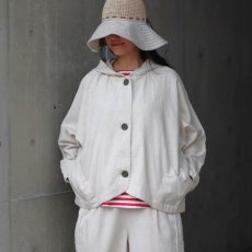 画像1: 【ista-ire】6.5oz甘撚りデニム　フードバルーンJK (1)