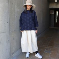 画像6: 【NARU FACTORY】綿麻シーチング塩縮 ワイドT (6)