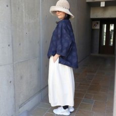 画像9: 【NARU FACTORY】綿麻シーチング塩縮 ワイドT (9)