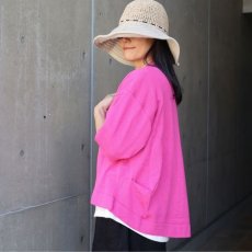 画像3: 【NARU FACTORY】綿レーヨンシルク タックカーディガン (3)