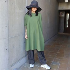 画像6: 【NARU FACTORY】シーチングハンドワッシャーチュニックワンピース (6)