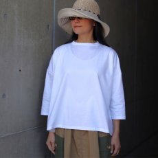 画像5: 【NARU FACTORY】スーピマコットンポンチ ワイド Tシャツ七分袖 (5)