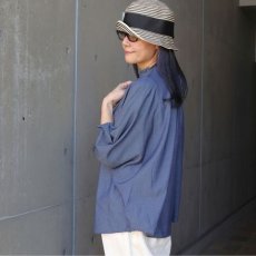 画像4: 【NARU FACTORY】2.25ozデニム ターキーシャツフリルネック (4)