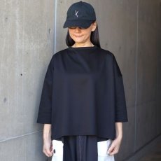 画像1: 【NARU FACTORY】スーピマコットンポンチ ワイド Tシャツ七分袖 (1)