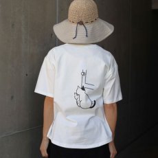 画像3: 【NARU FACTORY】クラシック天竺ひょっこり猫さんシャツ (3)