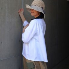 画像8: 【NARU FACTORY】スーピマコットンポンチ ワイド Tシャツ七分袖 (8)