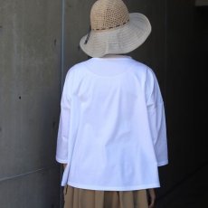 画像7: 【NARU FACTORY】スーピマコットンポンチ ワイド Tシャツ七分袖 (7)