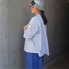 画像4: 【NARU FACTORY】スーピマコットンポンチBD ワイドＴ 七分袖 (4)