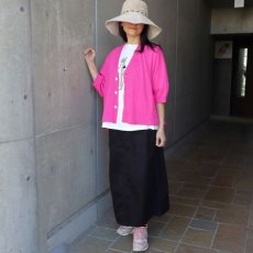 画像8: 【NARU FACTORY】綿レーヨンシルク タックカーディガン (8)