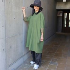 画像5: 【NARU FACTORY】シーチングハンドワッシャーチュニックワンピース (5)