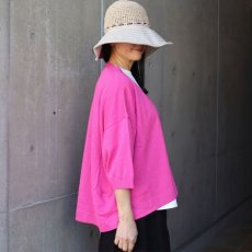 画像2: 【NARU FACTORY】綿レーヨンシルク タックカーディガン (2)