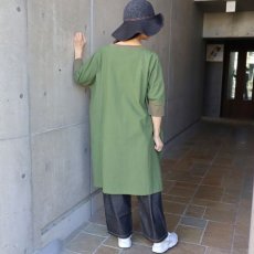 画像8: 【NARU FACTORY】シーチングハンドワッシャーチュニックワンピース (8)