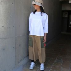 画像15: 【NARU FACTORY】スーピマコットンポンチ ワイド Tシャツ七分袖 (15)