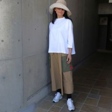 画像14: 【NARU FACTORY】スーピマコットンポンチ ワイド Tシャツ七分袖 (14)