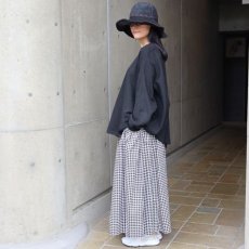 画像20: 【NARU FACTORY】ダブルガーゼ ワイドフレアブラウス(2WAY) (20)