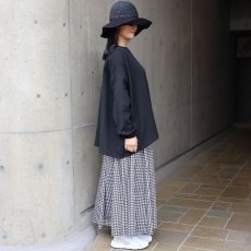 画像18: 【NARU FACTORY】ダブルガーゼ ワイドフレアブラウス(2WAY) (18)