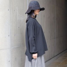 画像12: 【NARU FACTORY】ダブルガーゼ ワイドフレアブラウス(2WAY) (12)