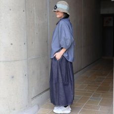 画像15: 【NARU FACTORY】2.25ozデニム ターキーシャツフリルネック (15)