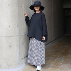 画像16: 【NARU FACTORY】ダブルガーゼ ワイドフレアブラウス(2WAY) (16)