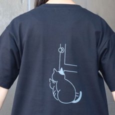 画像20: 【NARU FACTORY】クラシック天竺ひょっこり猫さんシャツ (20)