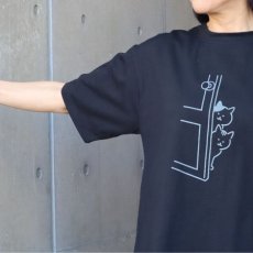 画像18: 【NARU FACTORY】クラシック天竺ひょっこり猫さんシャツ (18)