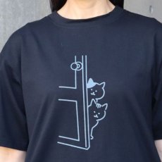 画像19: 【NARU FACTORY】クラシック天竺ひょっこり猫さんシャツ (19)