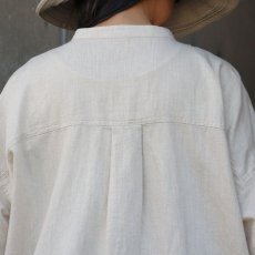 画像10: 【ista-ire】4.5oz綿麻甘撚りデニム　フリンジブラウス (10)