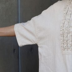 画像8: 【ista-ire】4.5oz綿麻甘撚りデニム　フリンジブラウス (8)