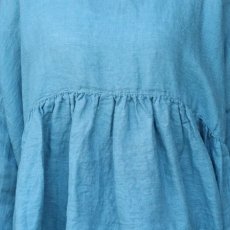 画像14: 【08Mab】リネンシャンブレー2wayギャザーブラウス (14)