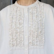 画像9: 【ista-ire】4.5oz綿麻甘撚りデニム　フリンジブラウス (9)