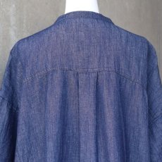 画像17: 【ista-ire】4.5oz綿麻甘撚りデニム　フリンジブラウス (17)