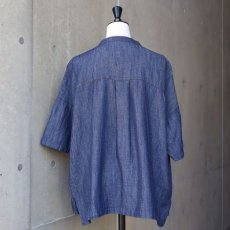 画像18: 【ista-ire】4.5oz綿麻甘撚りデニム　フリンジブラウス (18)