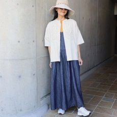 画像7: 【ista-ire】4.5oz綿麻甘撚りデニム　フリンジブラウス (7)