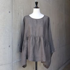 画像25: 【08Mab】リネンシャンブレー2wayギャザーブラウス (25)