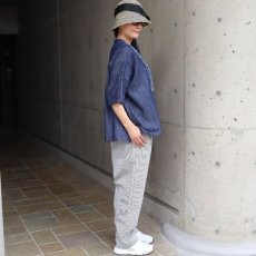 画像11: 【ista-ire】4.5oz綿麻甘撚りデニム　フリンジブラウス (11)