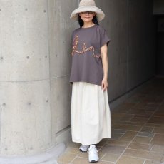 画像8: 【ista-ire】コットンジャージーチェックフリルTEE (8)