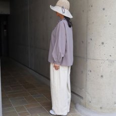 画像9: 【ista-ire】綿麻サンドウォッシュ　フリルカラーブラウス (9)