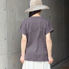 画像3: 【ista-ire】コットンジャージーチェックフリルTEE (3)