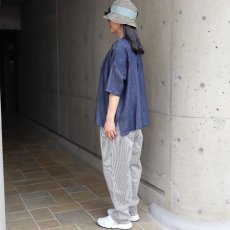 画像9: 【ista-ire】4.5oz綿麻甘撚りデニム　フリンジブラウス (9)