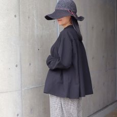 画像4: 【08Mab】コットンリネンオックスシャツ襟付きブラウス (4)
